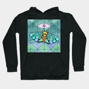 Stained Glass Moth Hoodie